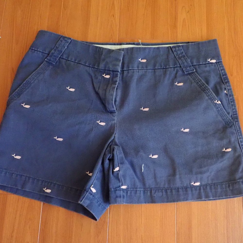 J. Crew Womens Whale Chino Shorts Size 2